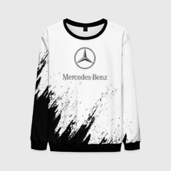 Мужской свитшот 3D [Mercedes-Benz] - White texture