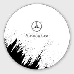 Круглый коврик для мышки [Mercedes-Benz] - White texture