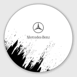 Круглый коврик для мышки [Mercedes-Benz] - White texture