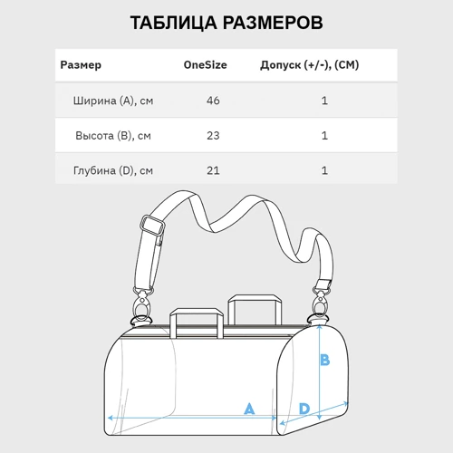 Сумка спортивная 3D с принтом [Mercedes-Benz] - White texture, фото #4