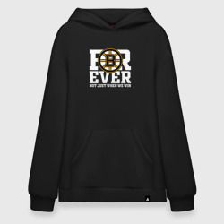 Худи SuperOversize хлопок Forever not just when We win, Boston Bruins, Бостон Брюинз