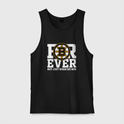 Мужская майка хлопок Forever not just when We win, Boston Bruins, Бостон Брюинз