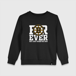 Детский свитшот хлопок Forever not just when We win, Boston Bruins, Бостон Брюинз