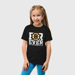 Детская футболка хлопок Forever not just when We win, Boston Bruins, Бостон Брюинз - фото 2