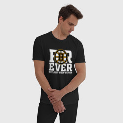 Мужская пижама хлопок Forever not just when We win, Boston Bruins, Бостон Брюинз - фото 2