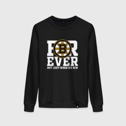 Женский свитшот хлопок Forever not just when We win, Boston Bruins, Бостон Брюинз