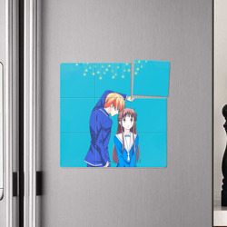 Плакат с принтом Кё и Тору для любого человека, вид спереди №4. Цвет основы: белый