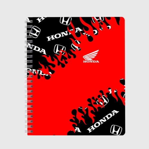 Тетрадь Honda нарисованный огонь