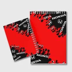 Блокнот Honda нарисованный огонь - фото 2
