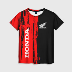 Женская футболка 3D Honda марка авто