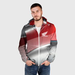 Мужская ветровка 3D Honda Текстура - фото 2