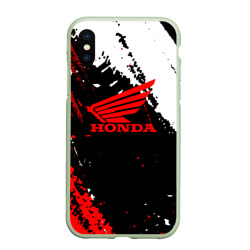 Чехол для iPhone XS Max матовый Honda Logo Auto