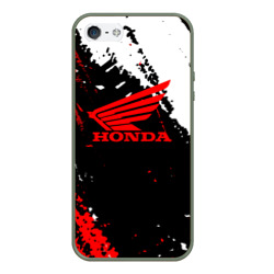 Чехол для iPhone 5/5S матовый Honda Logo Auto