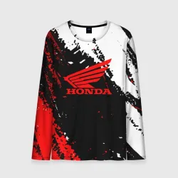Мужской лонгслив 3D Honda Logo Auto