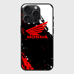 Чехол силиконовый для Apple iPhone 15 Pro матовый Honda Logo Auto