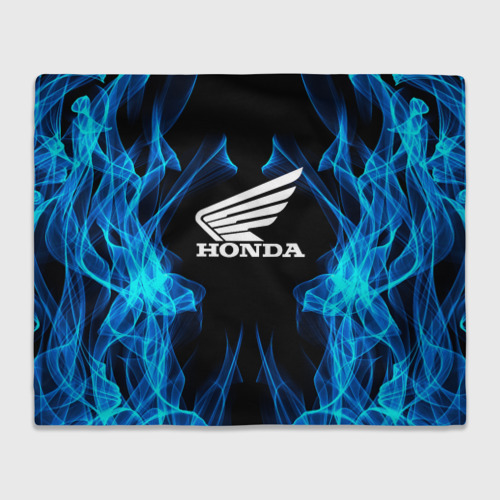 Плед 3D Honda Fire, цвет 3D (велсофт)