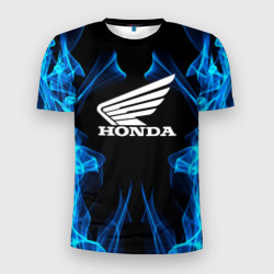 Мужская футболка 3D Slim Honda Fire