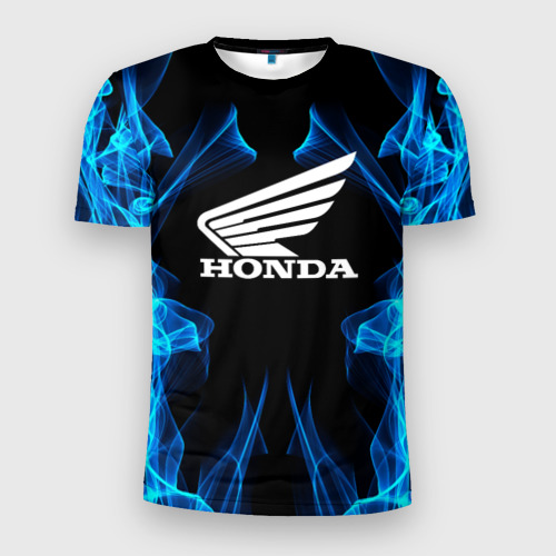 Мужская футболка 3D Slim Honda Fire, цвет 3D печать