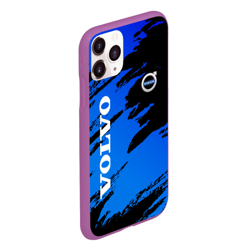Чехол для iPhone 11 Pro Max матовый [Volvo] - Градиент, цвет фиолетовый - фото 3