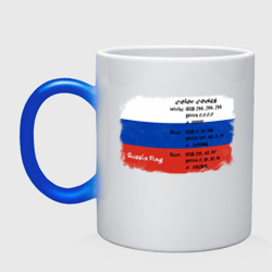 Кружка хамелеон Для дизайнера: флаг России
