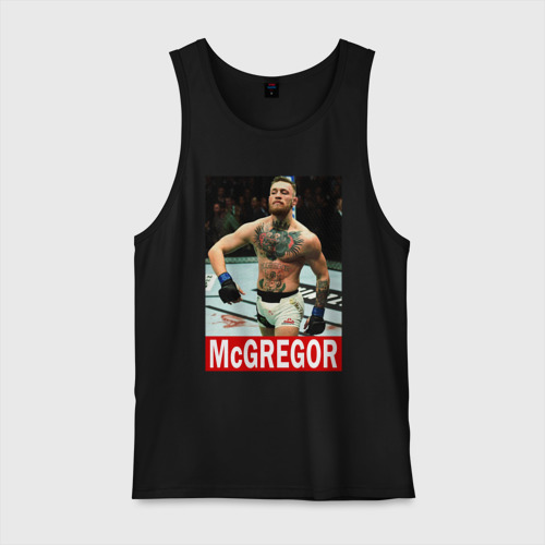 Мужская майка хлопок Конор МакГрегор McGregor, цвет черный