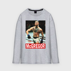 Женский лонгслив oversize хлопок Конор МакГрегор McGregor