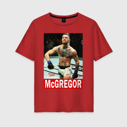 Женская футболка хлопок Oversize Конор МакГрегор McGregor