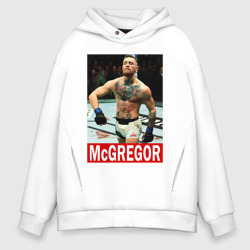 Конор МакГрегор McGregor – Мужское худи Oversize хлопок с принтом купить со скидкой в -21%