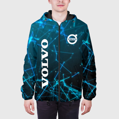 Мужская куртка 3D с принтом Volvo Geometry, вид сбоку #3