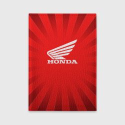 Обложка для автодокументов Honda красные линии