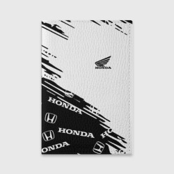 Обложка для паспорта матовая кожа Honda sport pattern