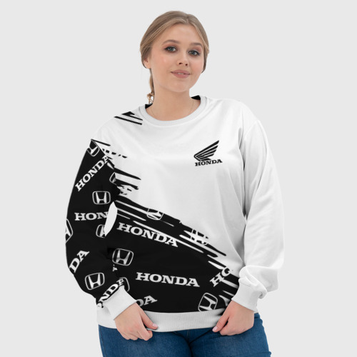 Женский свитшот 3D Honda sport pattern, цвет 3D печать - фото 6