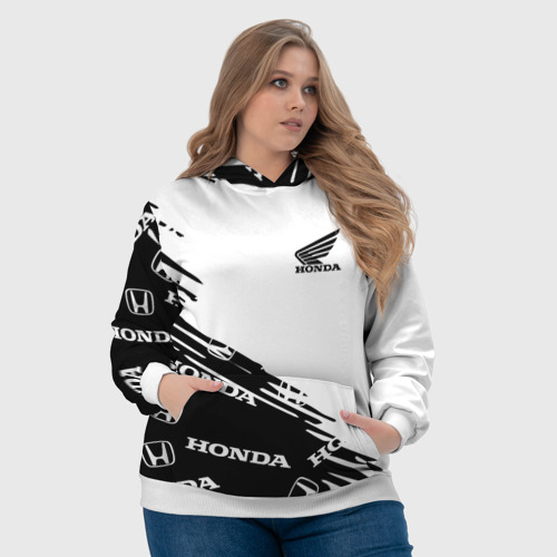 Женская толстовка 3D Honda sport pattern - фото 6