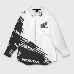 Женская рубашка oversize 3D Honda sport pattern