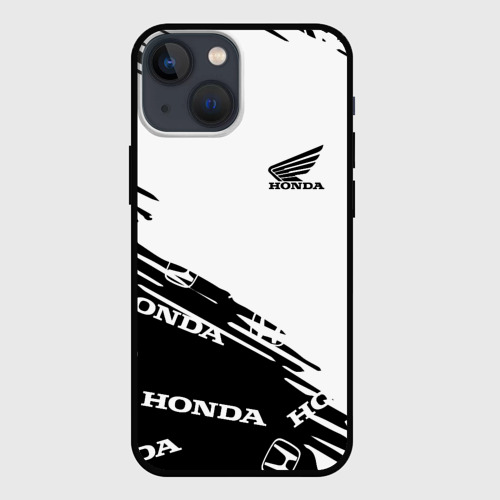 Чехол для iPhone 13 mini с принтом Honda sport pattern, вид спереди #2