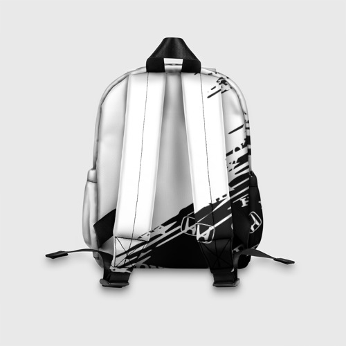 Детский рюкзак 3D с принтом Honda sport pattern, вид сзади #2