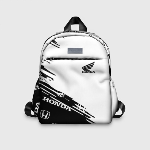 Детский рюкзак 3D с принтом Honda sport pattern, вид спереди #2