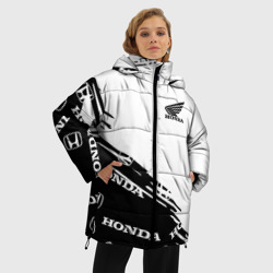 Женская зимняя куртка Oversize Honda sport pattern - фото 2