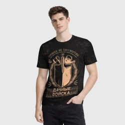 Мужская футболка 3D Дачные войска Сорняки не бессмертны - фото 2