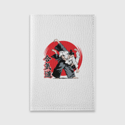 Обложка для паспорта матовая кожа Айкидо Aikido
