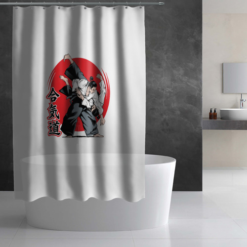 Штора 3D для ванной Айкидо Aikido - фото 3