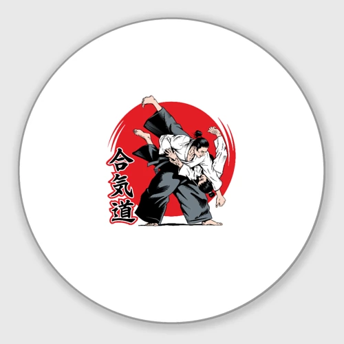 Круглый коврик для мышки Айкидо Aikido