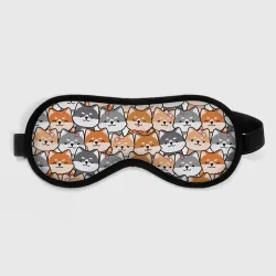 Маска для сна 3D Веселые shiba inu