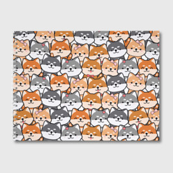 Альбом для рисования Веселые shiba inu