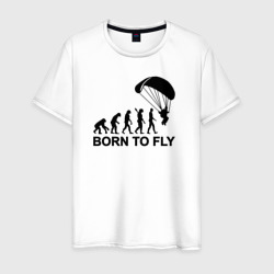 Мужская футболка хлопок Рожденный летать