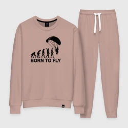Женский костюм хлопок Рожденный летать