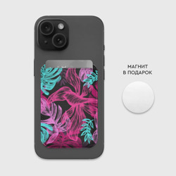 Картхолдер Magsafe магнитный Папоротниковый неон - фото 2