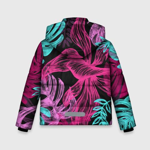 Зимняя куртка для мальчиков 3D Папоротниковый неон, цвет светло-серый - фото 2