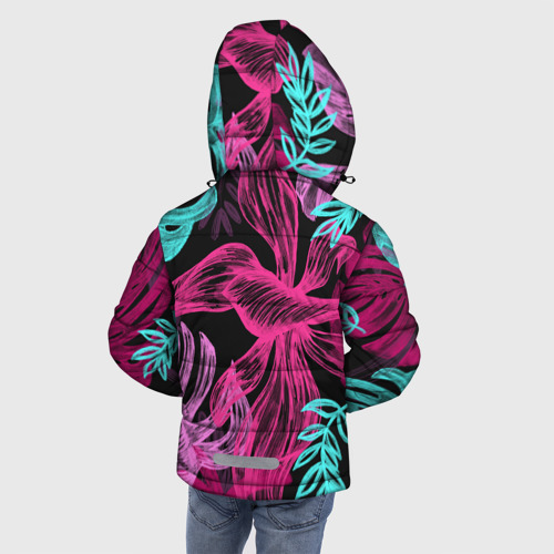 Зимняя куртка для мальчиков 3D Папоротниковый неон, цвет красный - фото 4