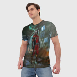 Мужская футболка 3D Prey space game - фото 2